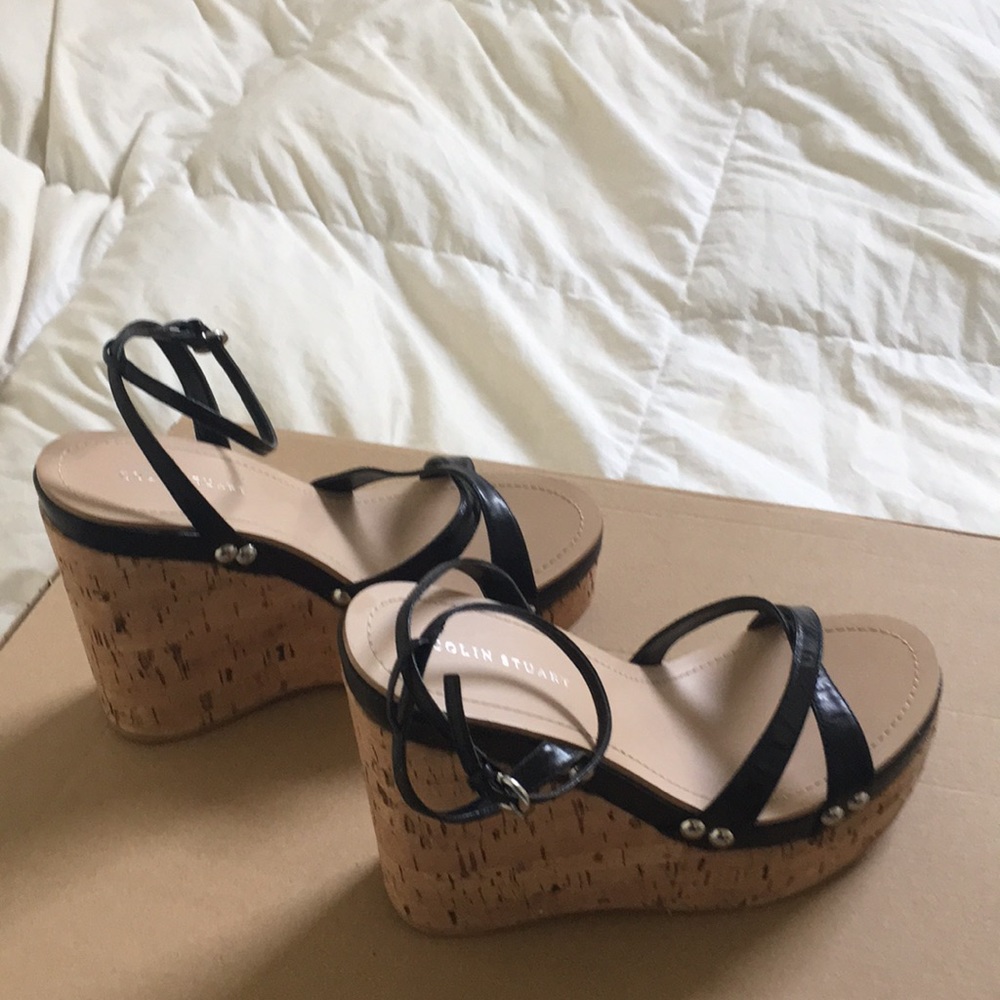 Colin Stuart Wedge Sandal In Size 7.5 - image 4